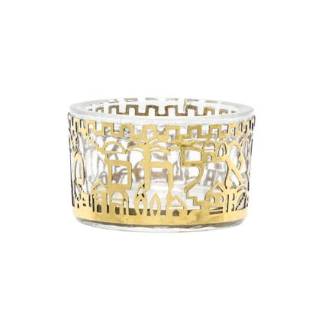 SALT DISH METAL CUTOUT EMANUEL GOLD