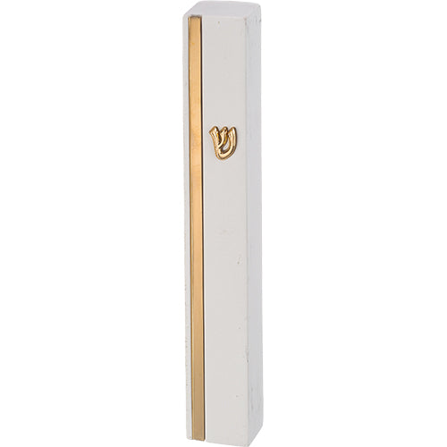 MEZUZAH CASE WHITE CONCRETE