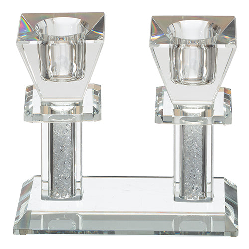 CANDLESTICKS CRYSTAL 8.5CM