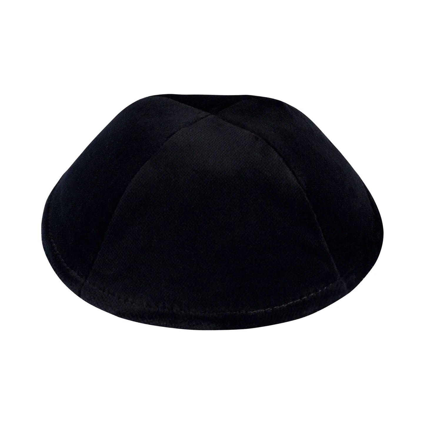 YARMULKA BLACK VELVET RIMLESS IKIPPAH