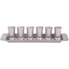 KIDDUSH SET 6 CUPS & T EMANUEL