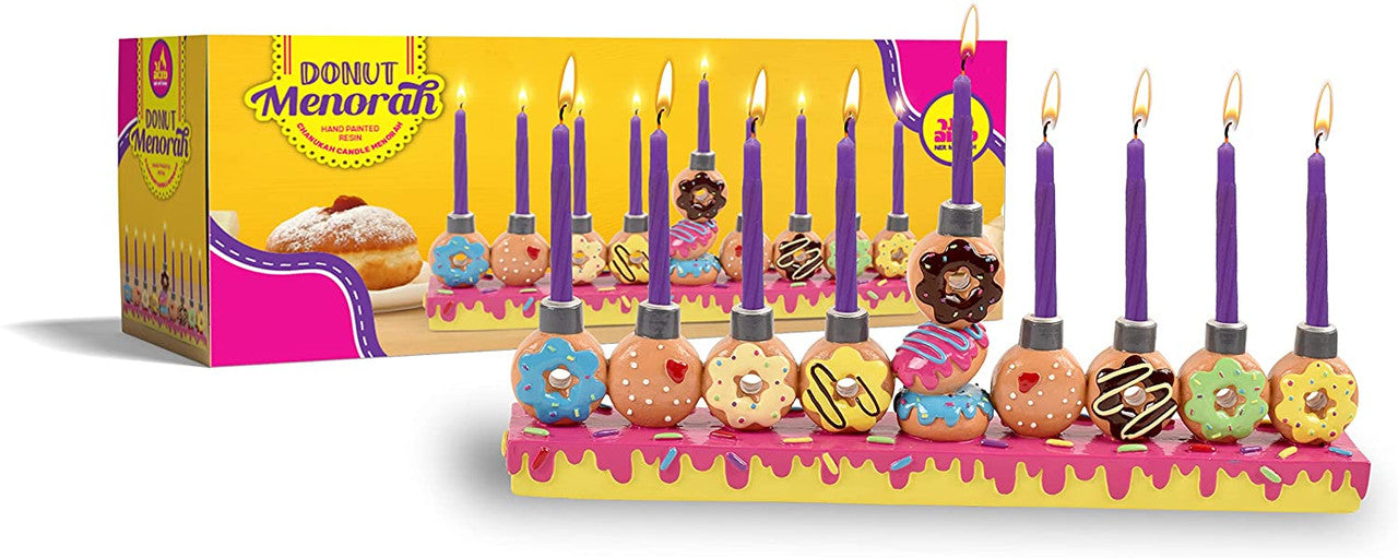 MENORAH CANDLE DONUT RESIN