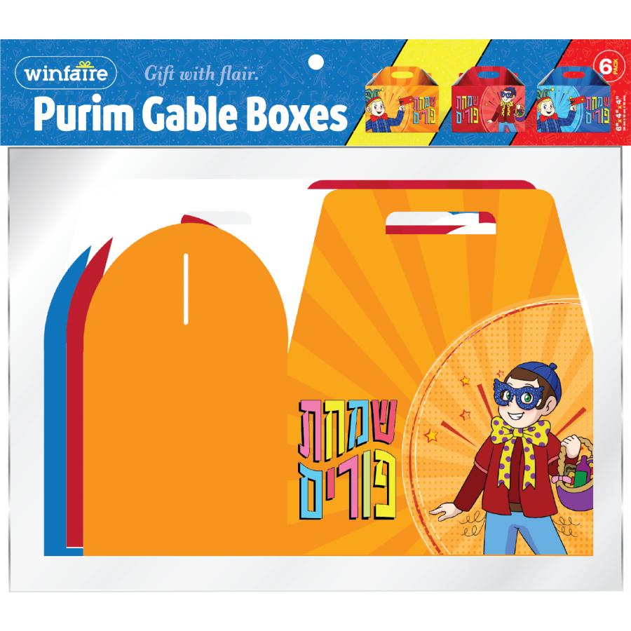 PURIM MED COLORFUL BOX 6PK