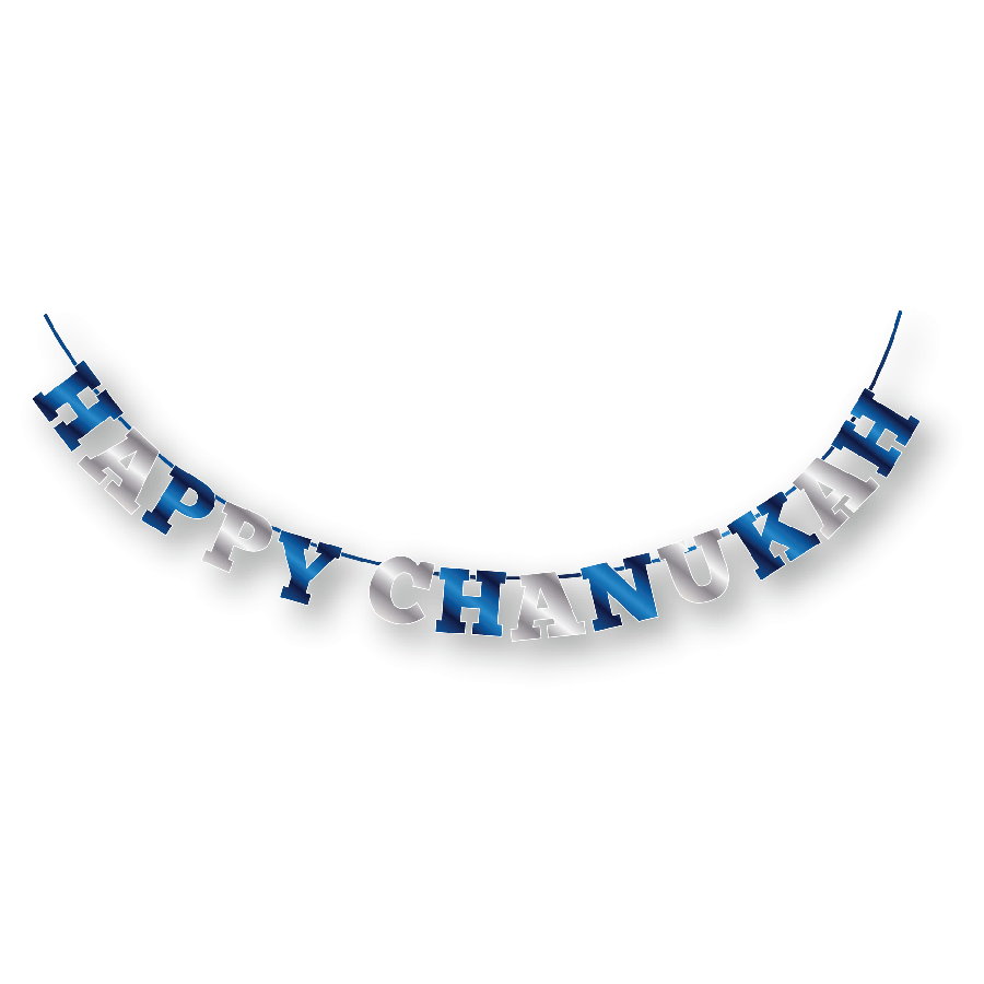 HAPPY CHANUKAH BANNER FOIL