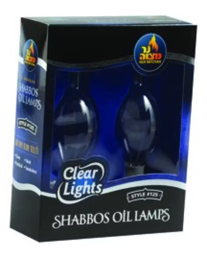 GLASS LAMPS OIL TEARDROP SHAPE