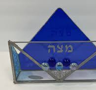 MATZAH HOLDER GLASS ISRAEL
