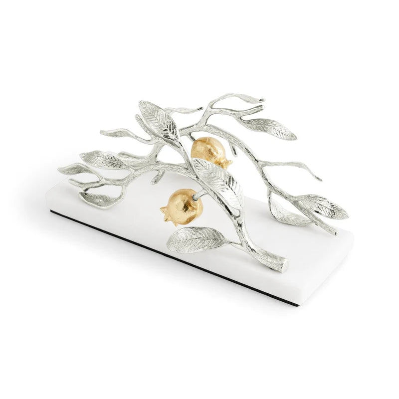 NAPKIN HOLDER ARAM POMEG W/GOLD