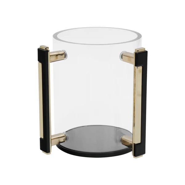 WASH CUP ACRYLIC BLACK/GOLD