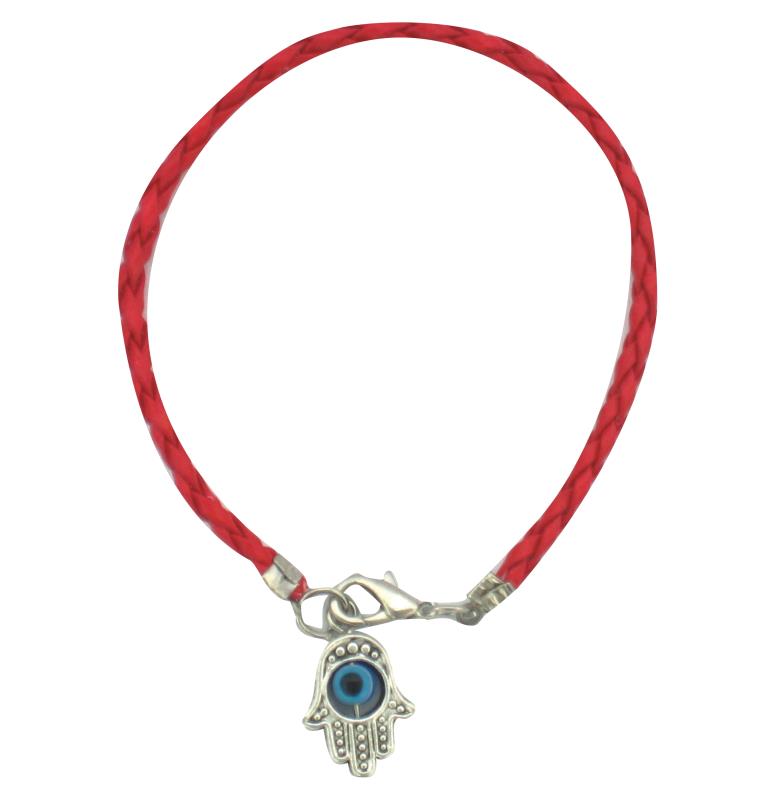 BRACELET RED CORD HAMSA