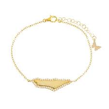 BRACELET GOLD STAR/ISRAEL MAP