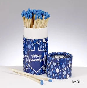 MATCHES LONG CHANUKAH BLUE ROUND