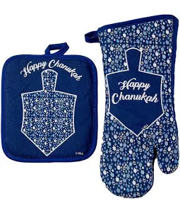 CHANUKAH HOSTESS MOSAIC MITT SET