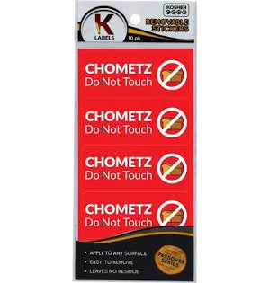 CHOMETZ STICKER PASSOVER