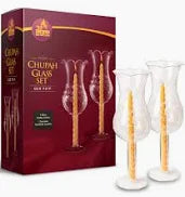 CHUPPA GLASS CANDLE HOLDER 2 PK