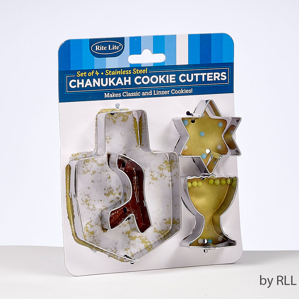 CHANUKAH COOKIE CUTTERS 4 PC