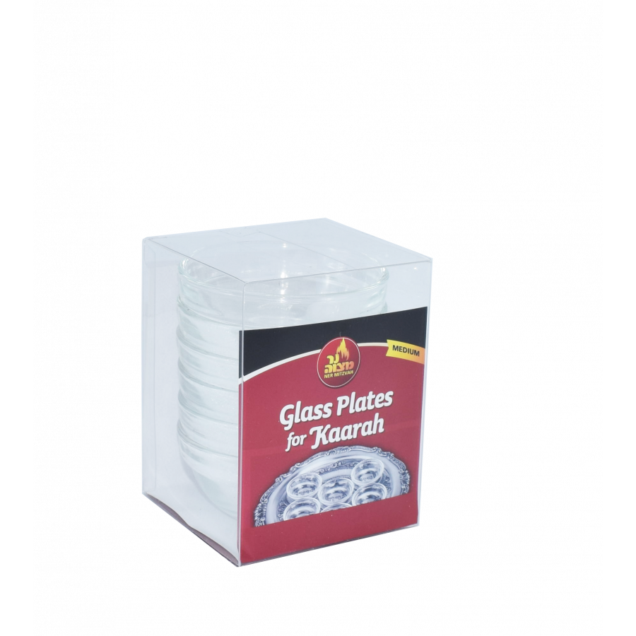 SEDER PLATE GLASS INSERTS MEDIUM 6pk