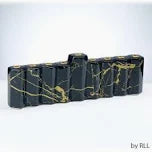 MENORAH BLACK MARBLE HEXAGON