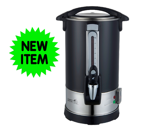 HOT WATER POT W/SPOUT 40 CUP BLK W/SWITCH