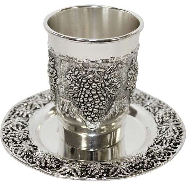KIDDUSH CUP NICKEL W/PLATE