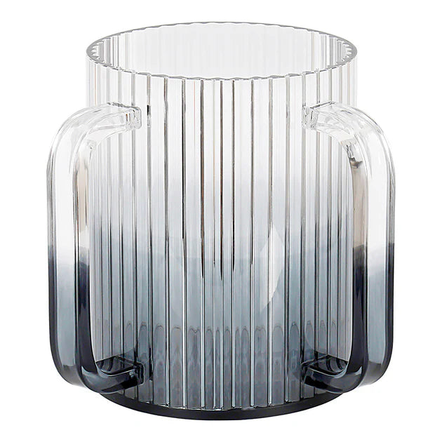 WASH CUP LUCITE WAVED BLK/BLUE