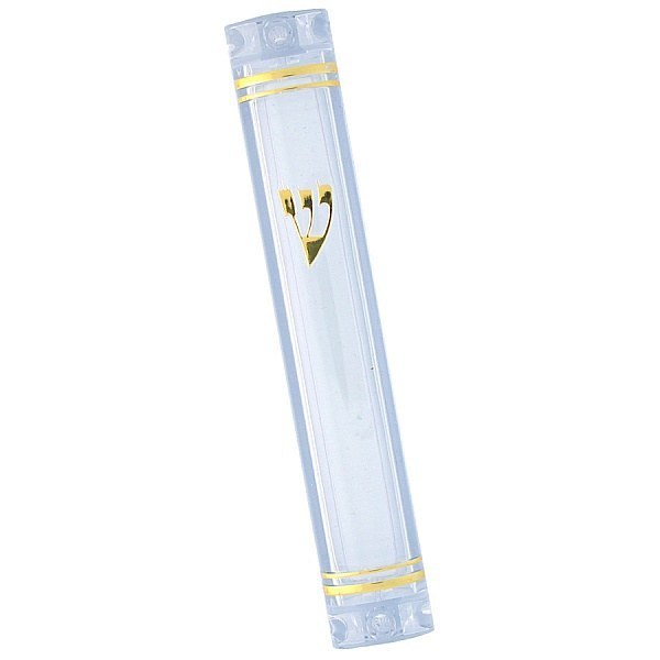 MEZUZAH CLEAR PLASTIC NON-WATERPROOF