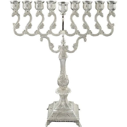 MENORAH OIL 17.5 '' FILAGREE SILVER
