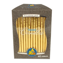 CHANUKAH CANDLES METALIC MULTI/GOLD
