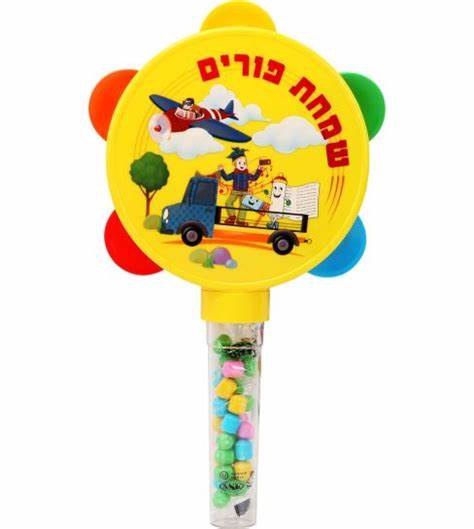 PURIM TAMBOURINE CANDY FILLED