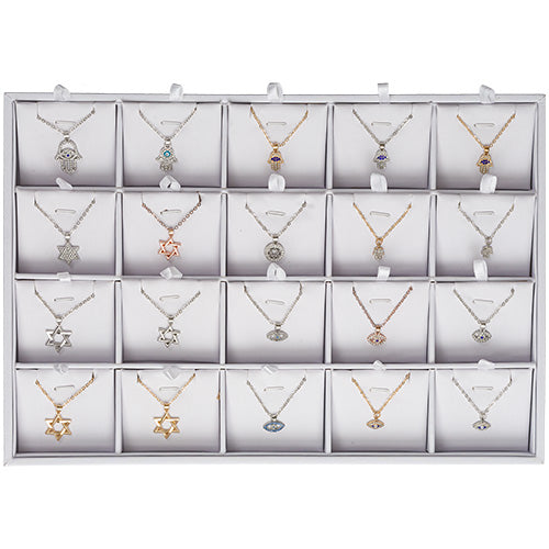 NECKLACE SILVER RHODIUM ASST