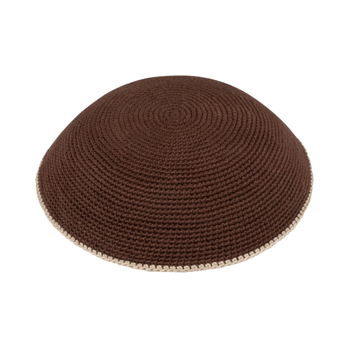 YARMULKA KNIT W/COLORED RIM IKIPPA