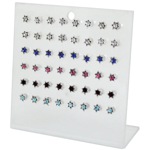 EARRINGS STAR/HAMSA STERLING