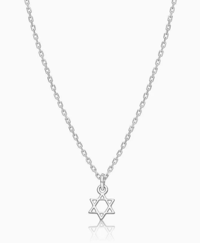 NECKLACE STERLING SILVER STAR,