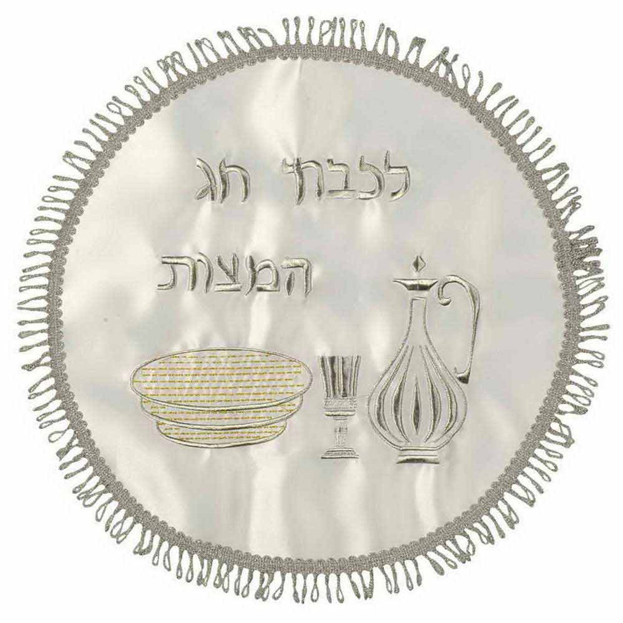 MATZA COVER TERYLENE ROUND EMBROIDER