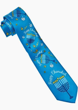 CHANUKAH TIE MENORAH