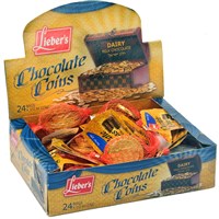 CHOCOLATE COINS GELT DAIRY BOX BLUE