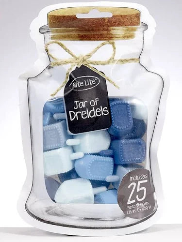 CHANUKAH DREIDEL "JAR" 25 CT BLUES