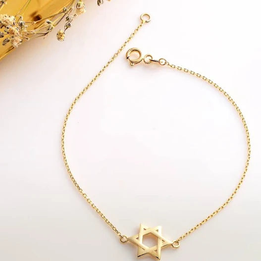 BRACELET GOLD STAR/ISRAEL MAP