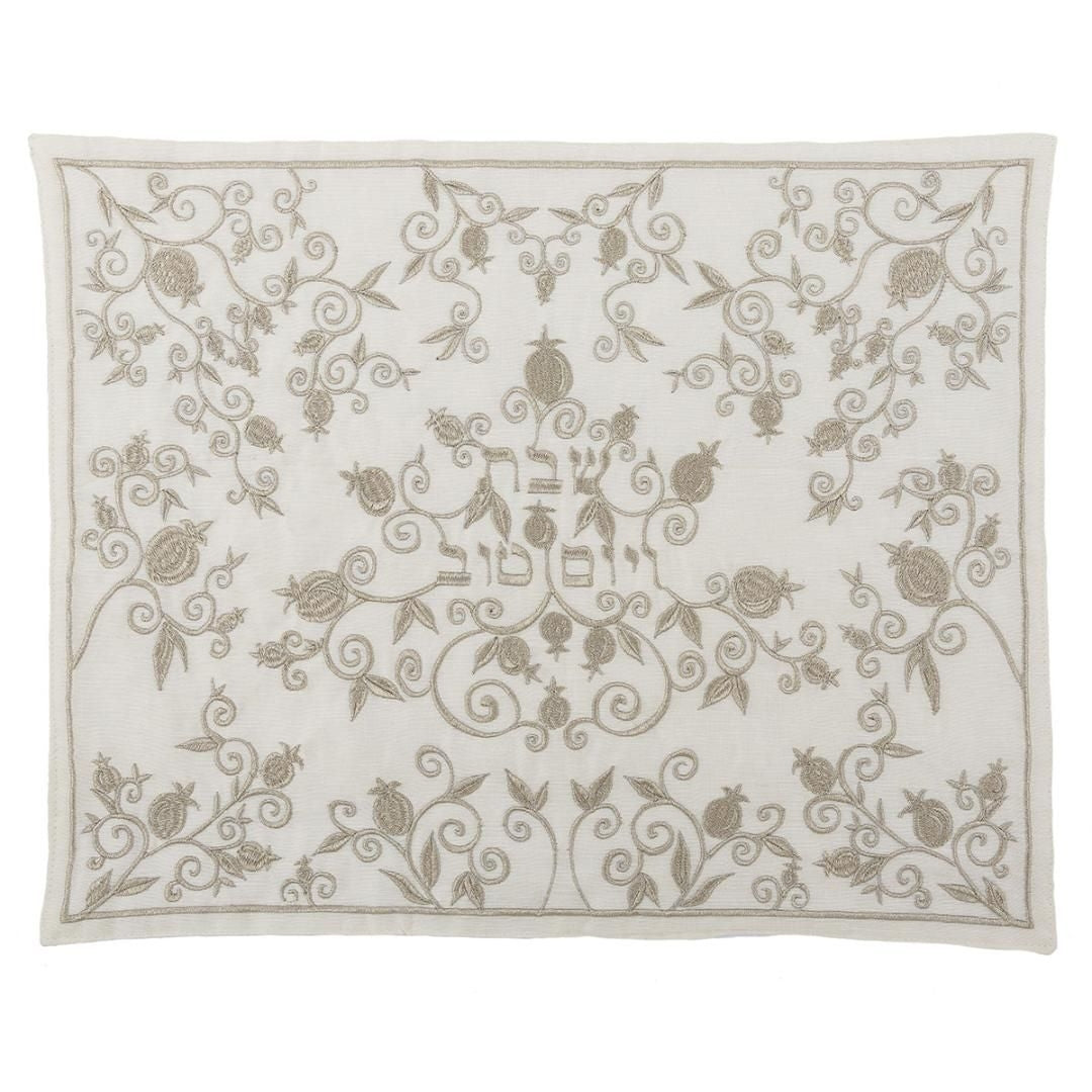CHALLAH COVER EMANUEL SILVER POM