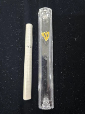 MEZUZAH 10CM SCROLL W/case