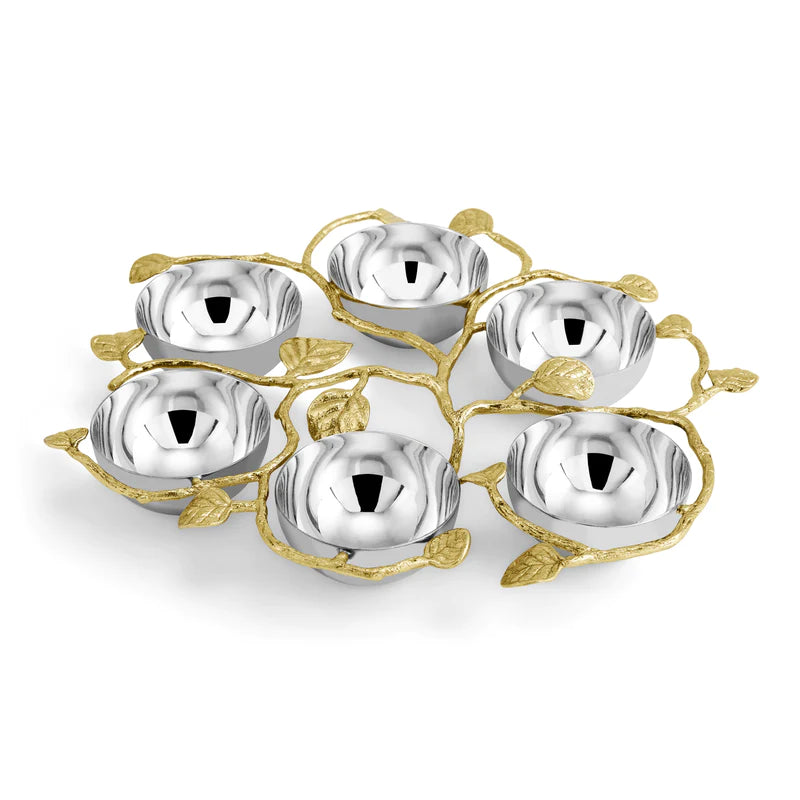 SEDER PLATE BOTANIC GOLD ARAM