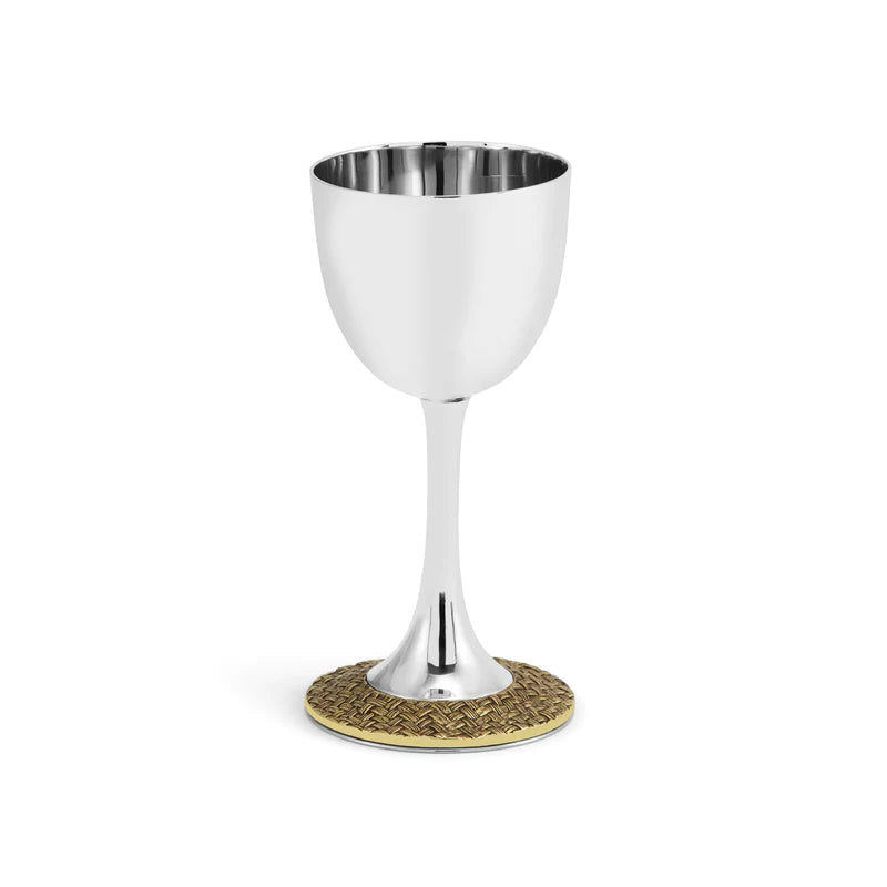 KIDDUSH CUP PALM-GOLD/SILVER