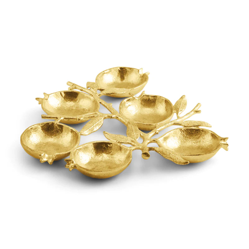 SEDER PLATE POM GOLD ARAM