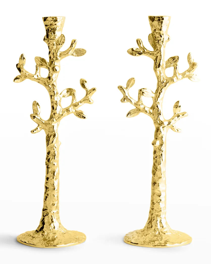 ARAM CANDLESTICKS TREE GOLD