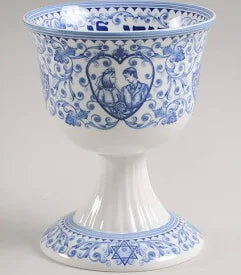 WINE CUP SPODE WEDDING BLUE
