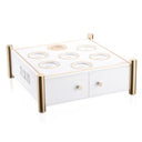SEDER PLATE WATERDALE 3 TIER GOLD