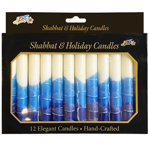 CANDLES SHABBOS 12PK SEA BREEZE