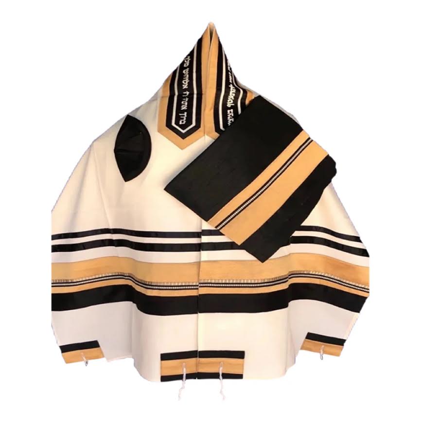 TALIS DESIGNER 24X72 W/BAG/KIPPA BLK AND GOLD