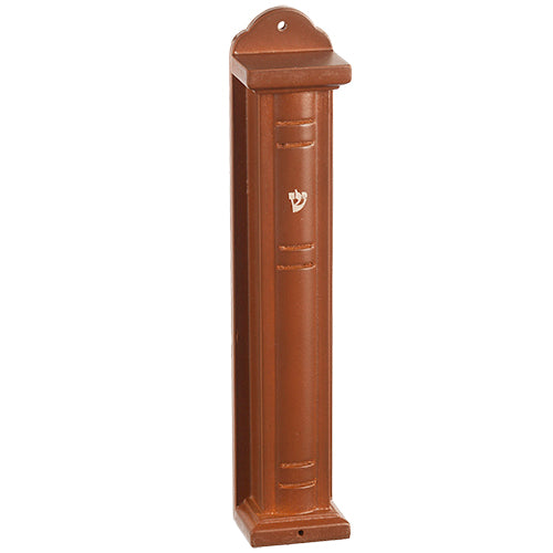 MEZUZAH CASE 15CM BROWN WOOD
