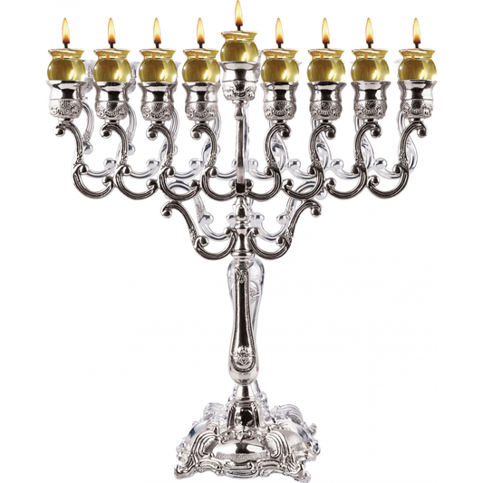 MENORAH OIL 10'' SILVER