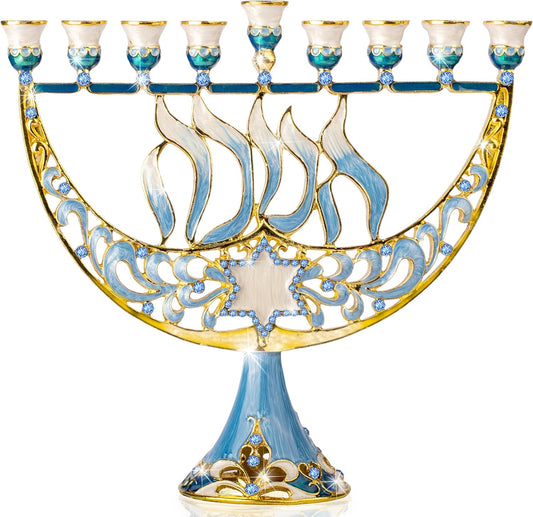 MENORAH CANDLE JEWELED HEB